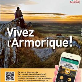 Application mobile randonnée \Vivez l\Armorique\ 