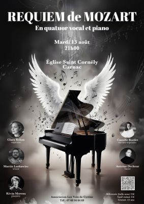 Mozart, requiem en quatuor vocal