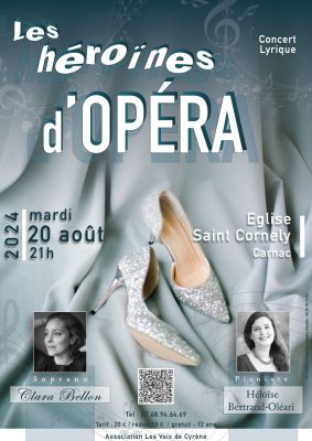 Les héoïnes dopéra, concert Lyrique, Clara Bellon soprano